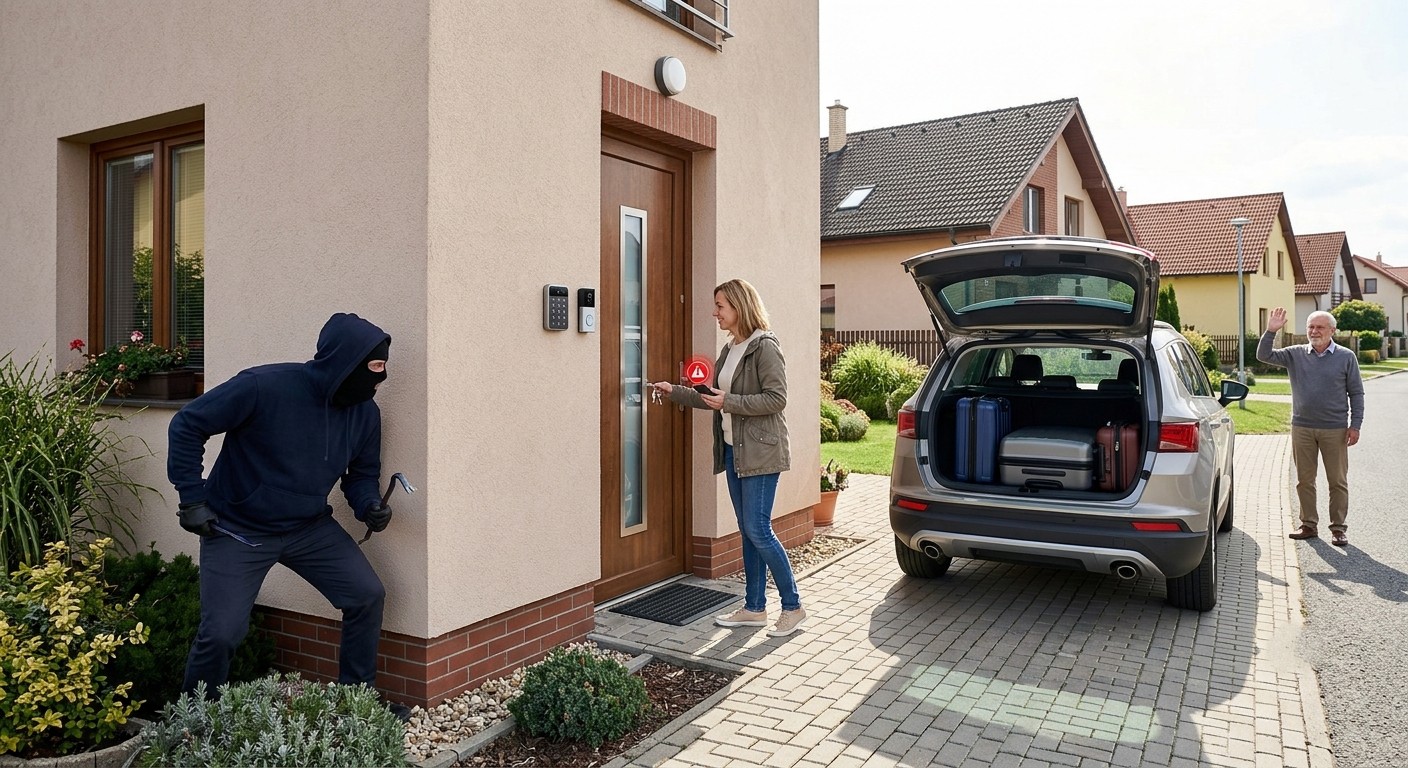 Jak zabezpečit byt a dům před odjezdem na dovolenou